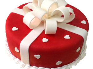 Red and White cake