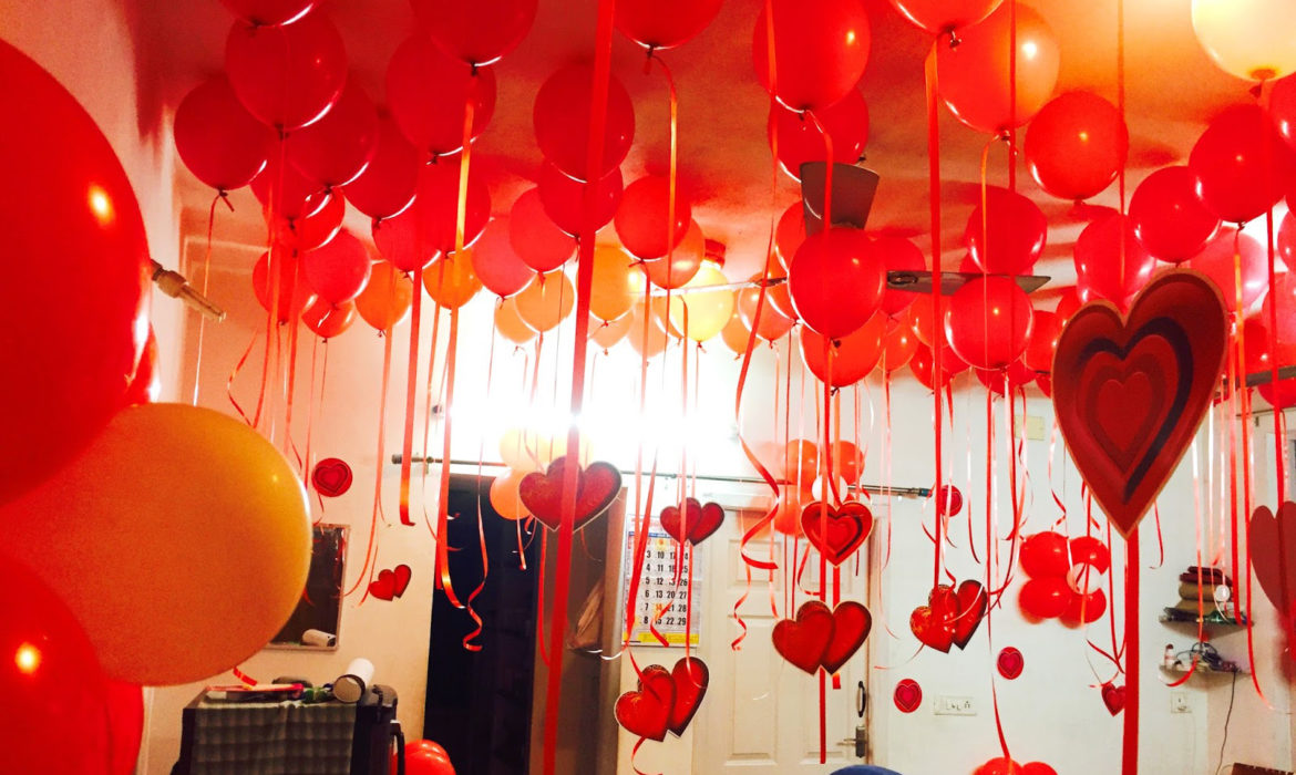 romantic balloon creation
