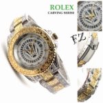 Rolex Watch with Silver Base